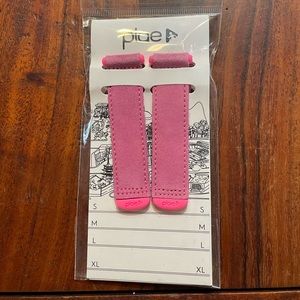 2 pack Plae Pink Suede strap replacements small